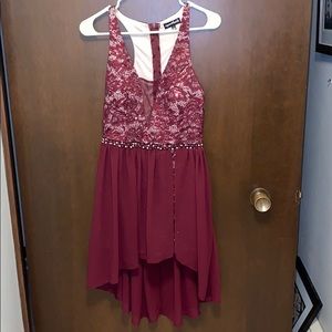 Sequin Hearts sparkly homecoming romper dress